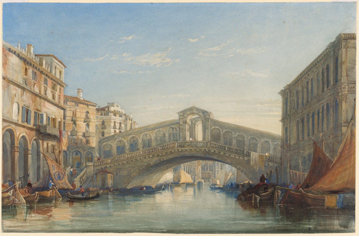 Most Rialto, Benátky od William James Muller