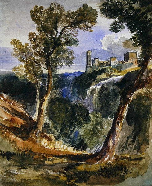 Tivoli (akvarel na papíře) od William James Muller