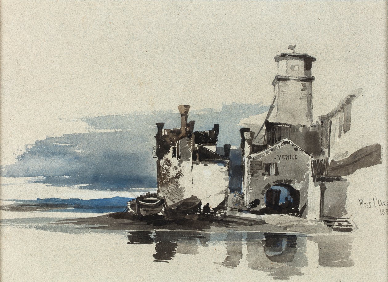 Benátky, poblíž arzenálu od William James Muller