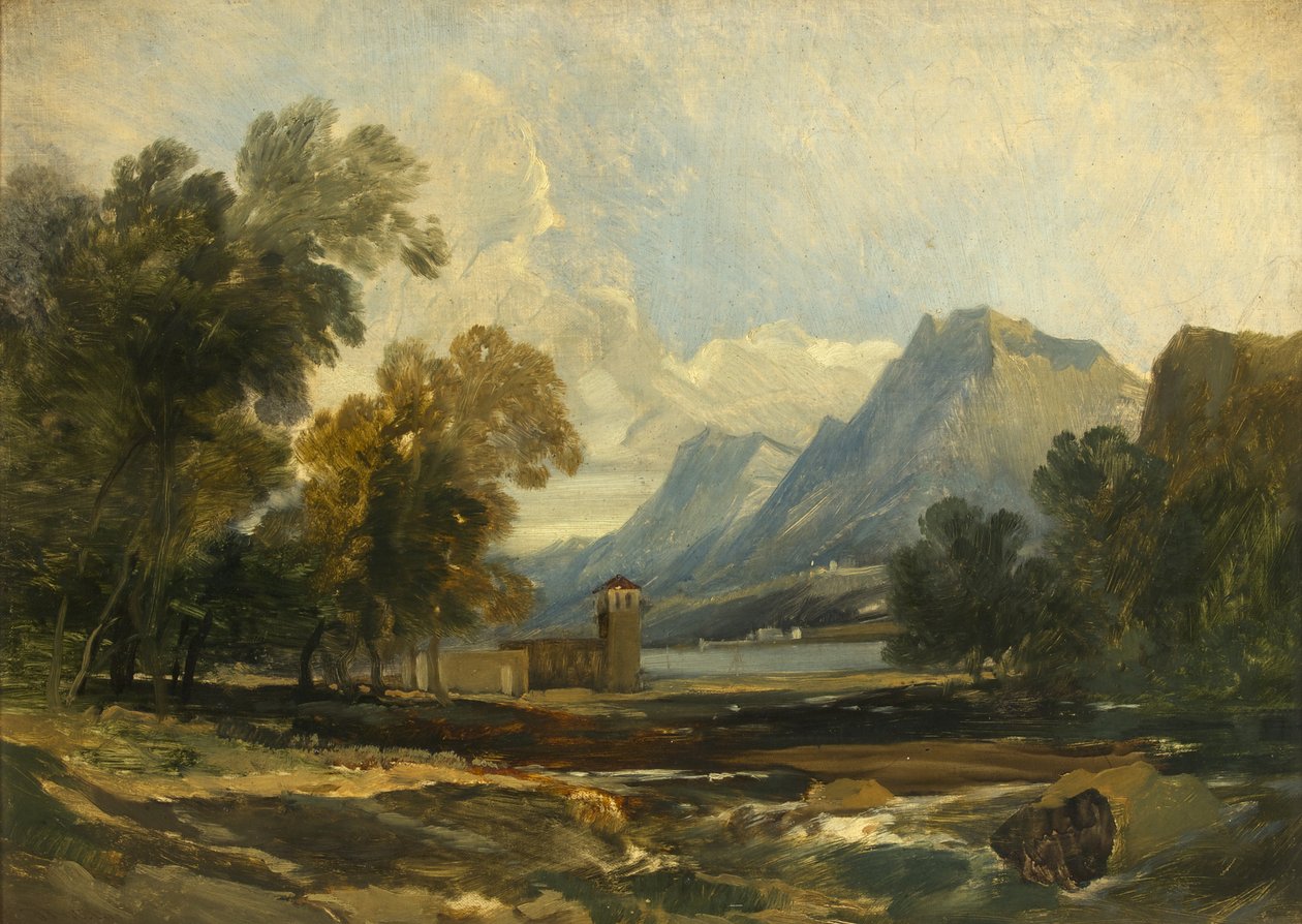 Wassen, Švýcarsko (olej na plátně) od William James Muller
