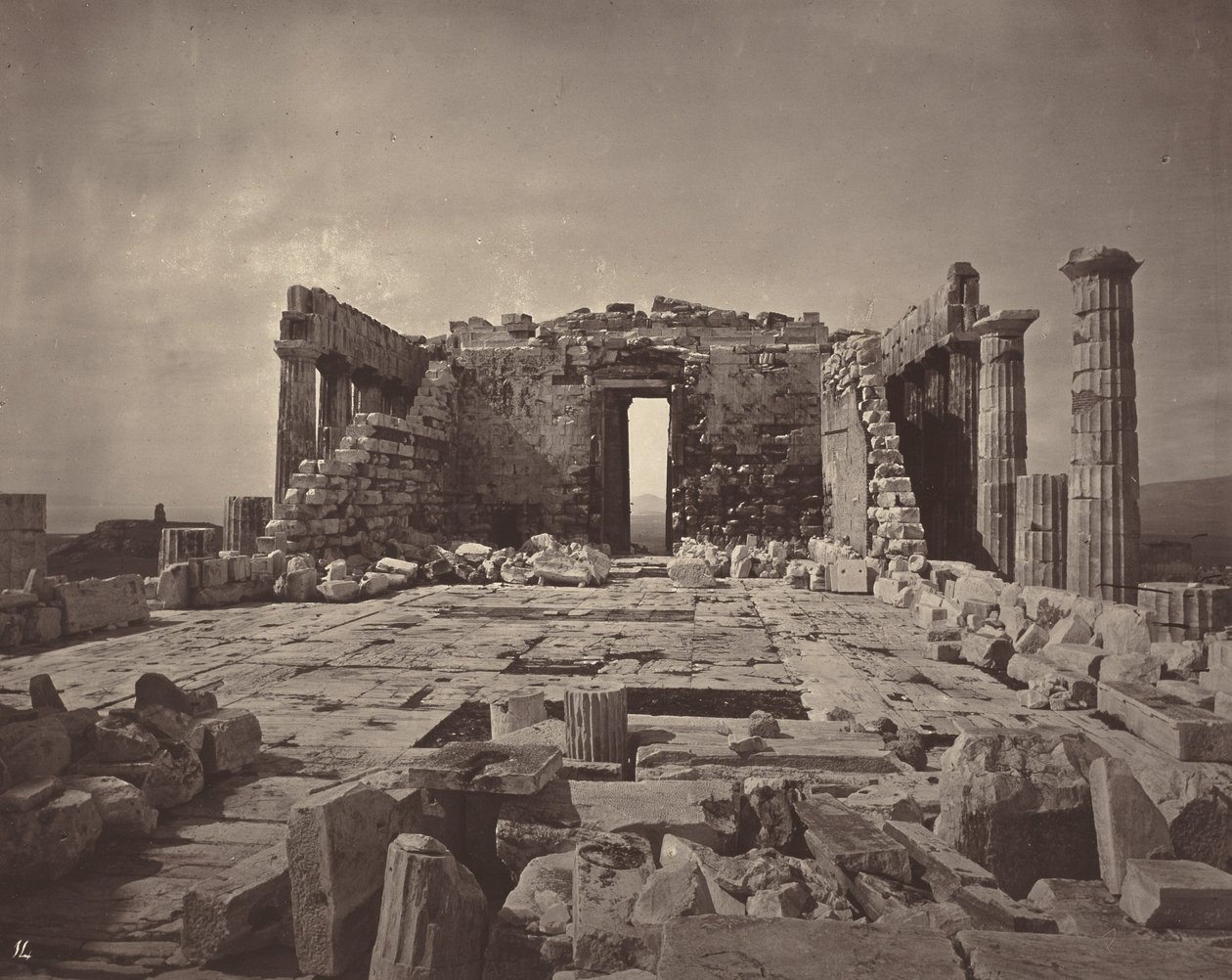 Akropole v Aténách, deska 14,1869/1870 (foto) od William James Stillman