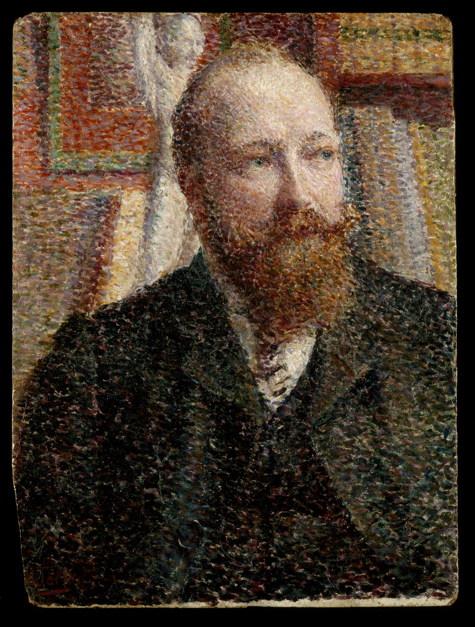 Portrét Alfreda Verhaerena kolem roku 1890 (olej na palubě) od William Jelley
