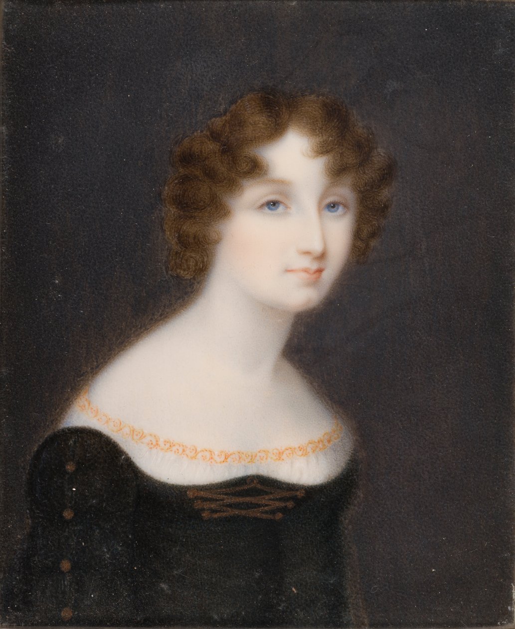 Portrét Georginy Elizabeth, manželky 2. hraběte z Bradfordu (1792-1842), kolem 1828-42 (olej na plátně) od William John (after) Newton
