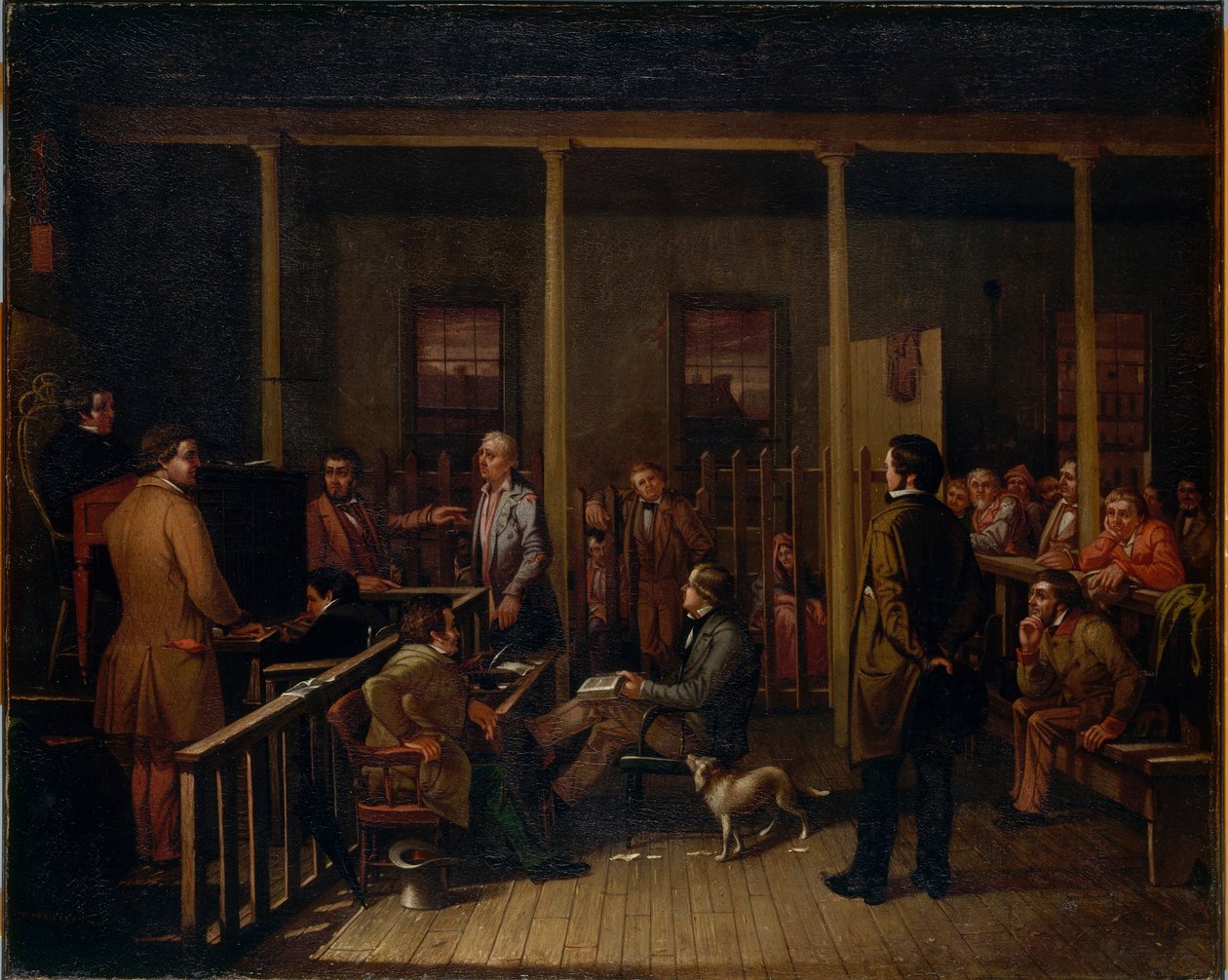 Soudní síň v Missouri od William Josiah Brickey