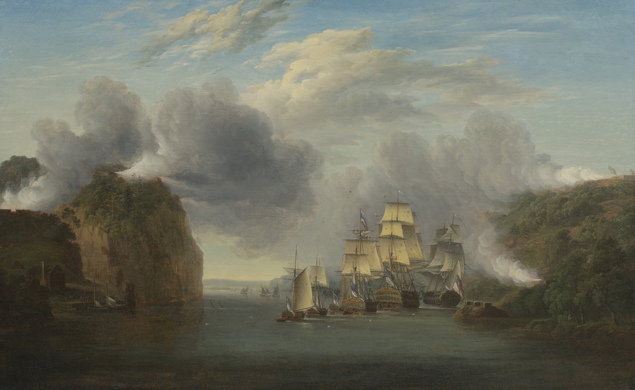 Prosazení průjezdu přes řeku Hudson, 1835 od William Joy