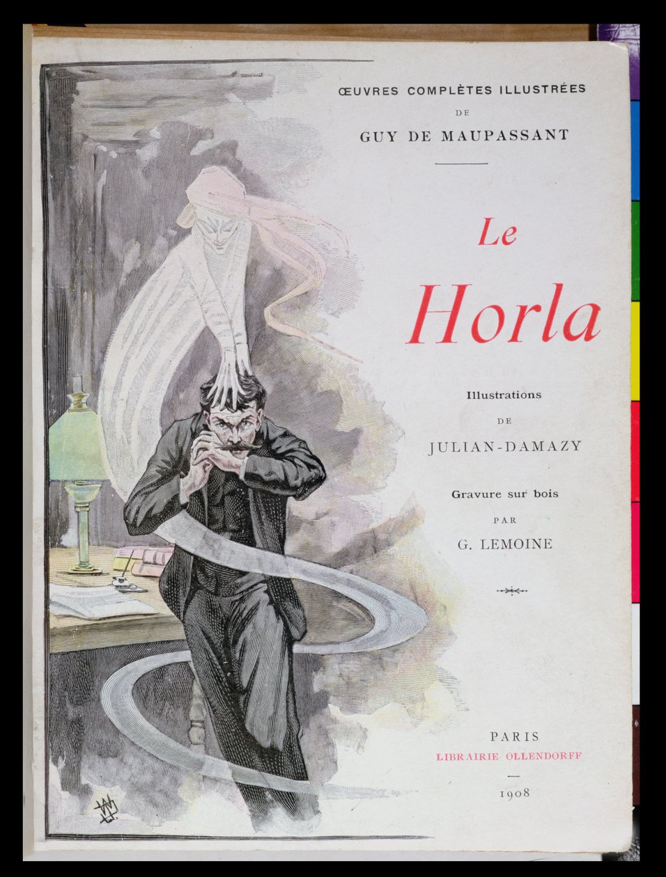 Obálka knihy "Le Horla" od Guy de Maupassanta (1850-93) 1908 od William Julian-Damazy