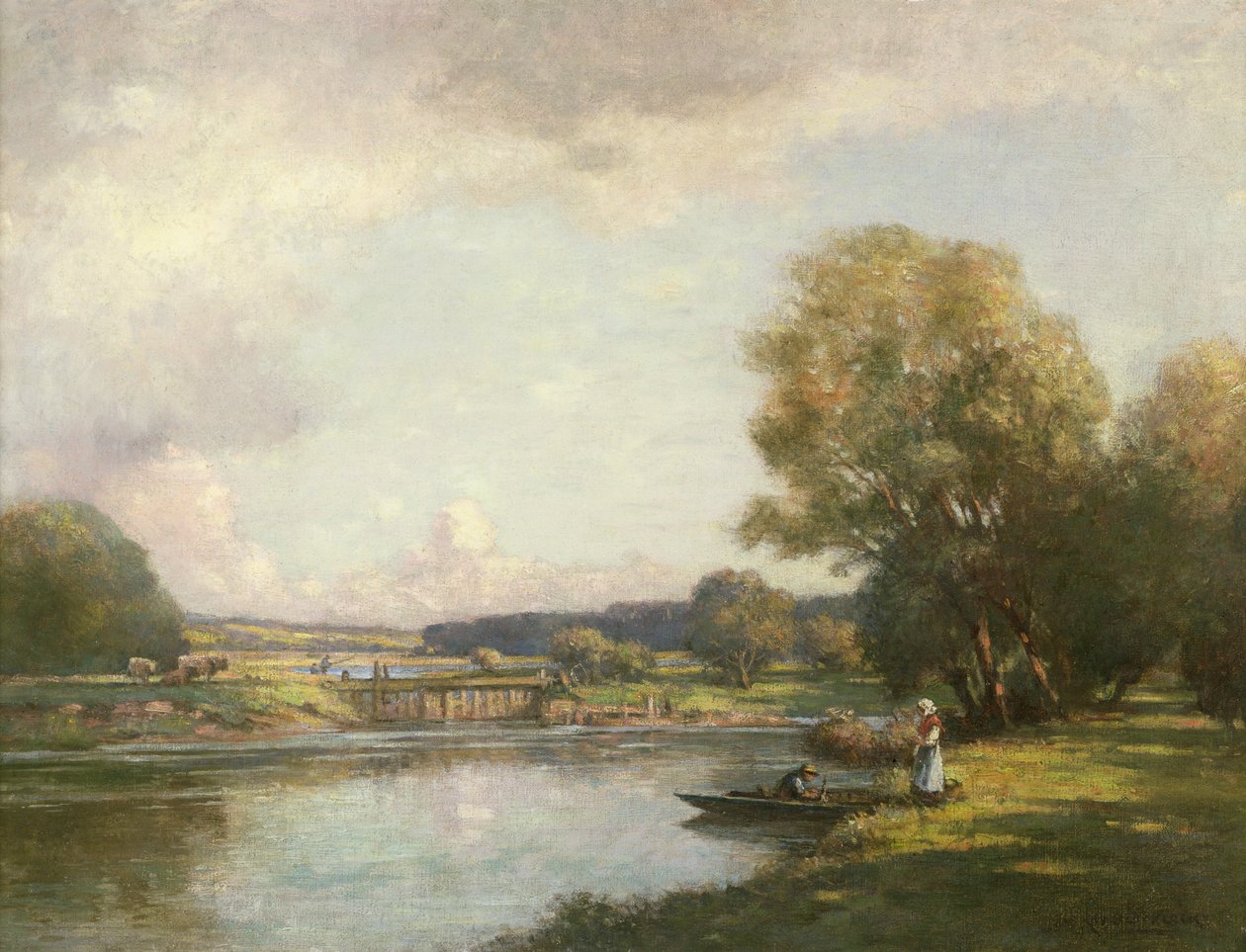 Léto v Hemingford Gray od William Kay Blacklock