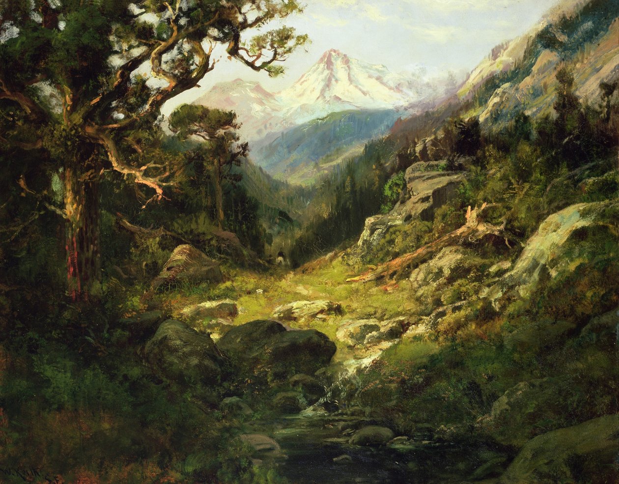 Krajina s horou Shasta od William Keith