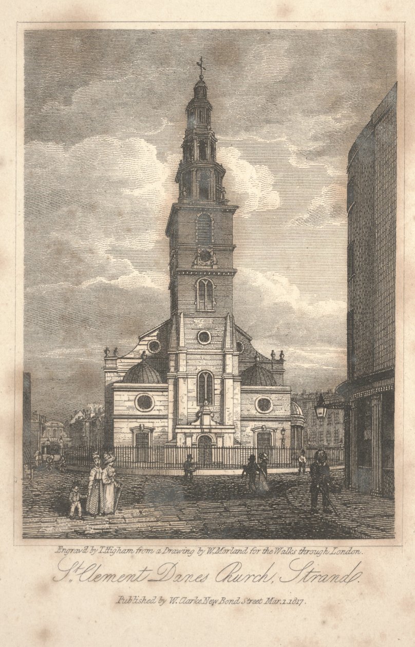 Kostel St. Clement Danes, Strand od William Kendall Morland