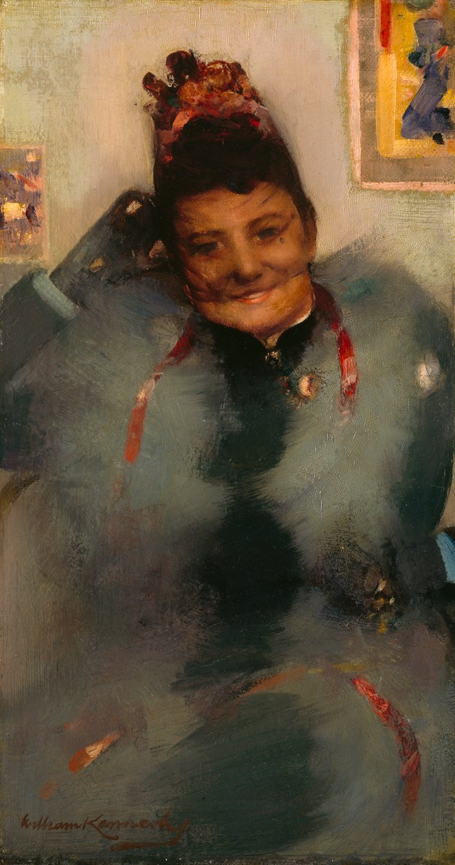 The Fur Boa (öljy kankaalle) od William Kennedy