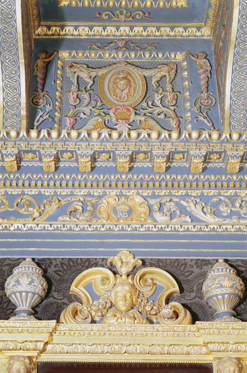 Detail stropu na fotografii Blue Velvet Room od William Kent