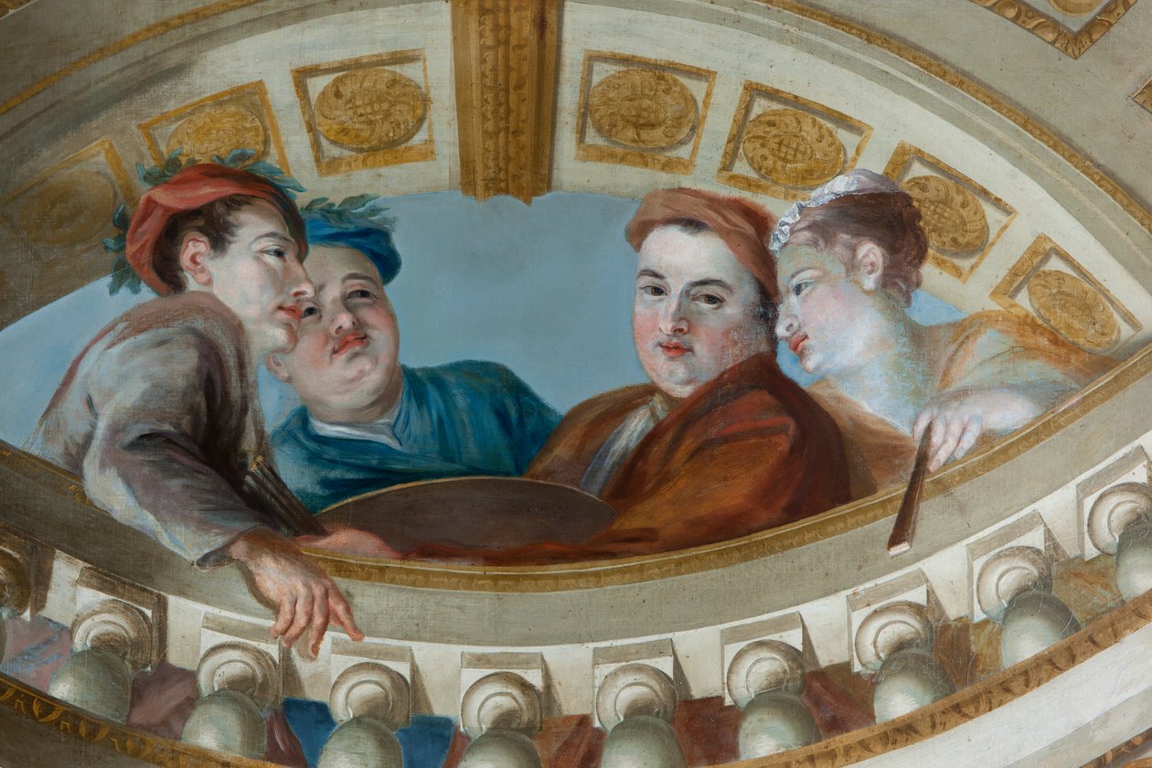 Strop královského schodiště, Kensingtonský palác, Londýn od William Kent