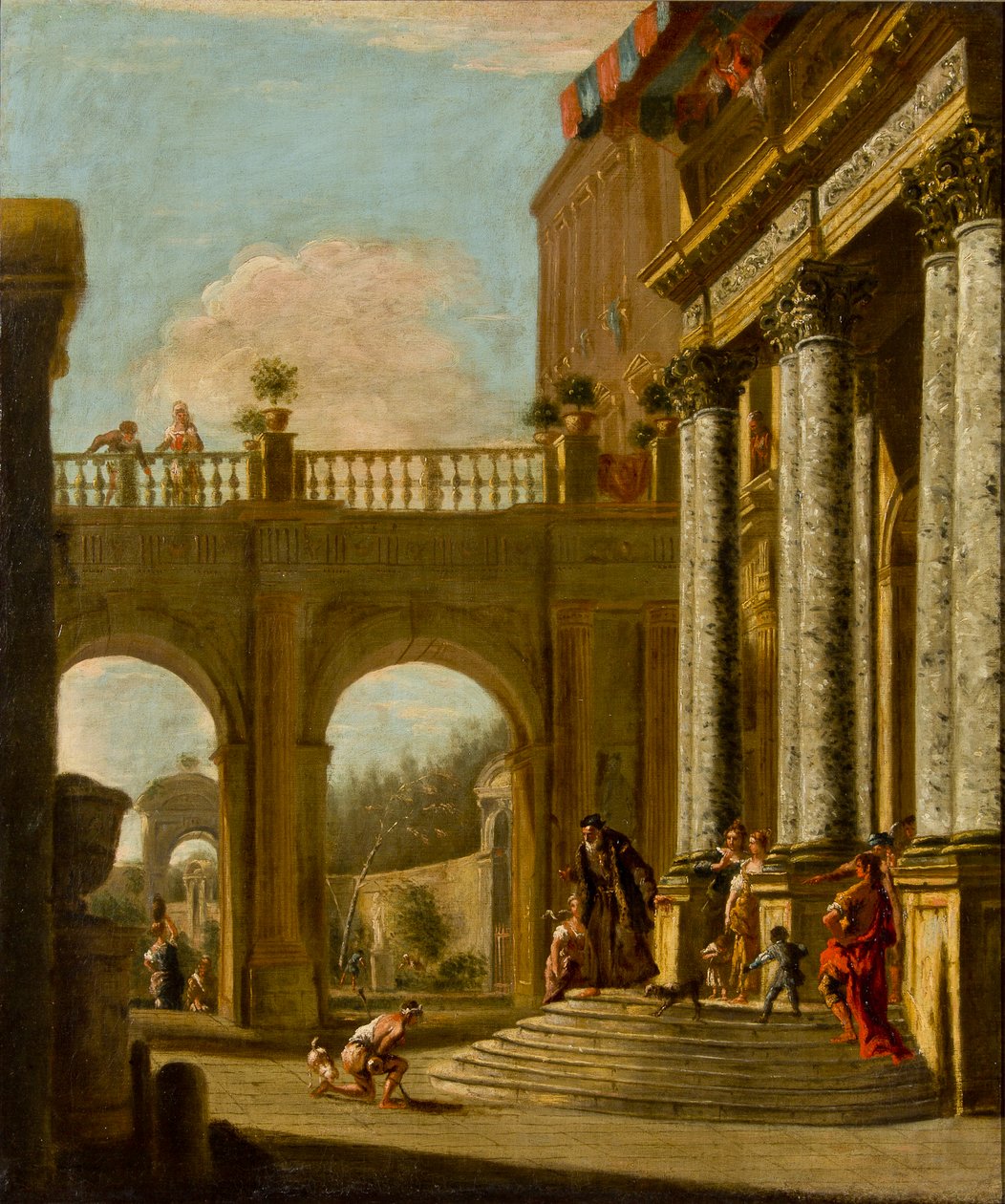 Návrat marnotratného syna, kolem 1712-16 (olej na plátně) od William Kent