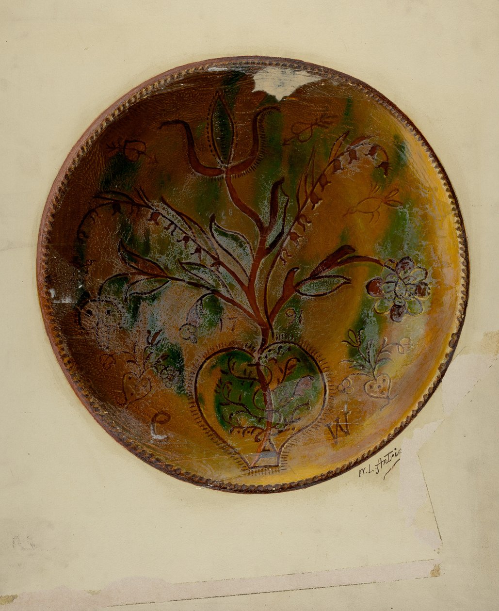 Pa Německý koláčový talíř, c. 1938. od William L Antrim