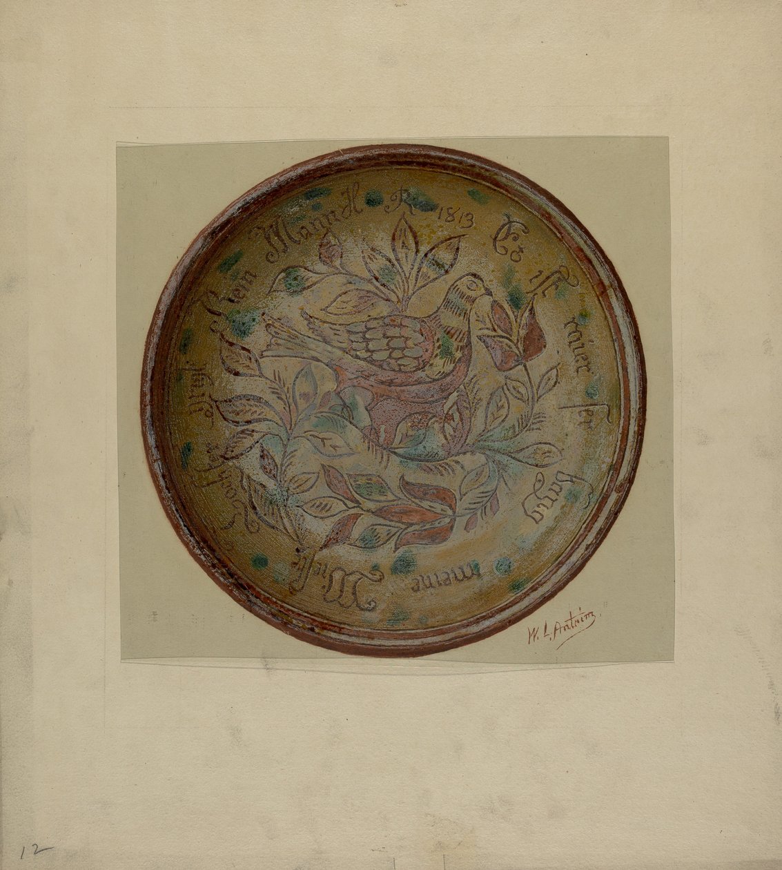 Pa. Německý štítek, c. 1937. od William L Antrim