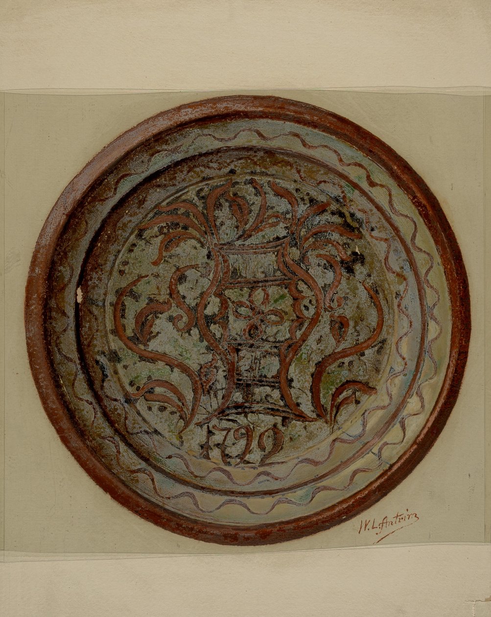 Pa. Německý štítek, c. 1937. od William L Antrim