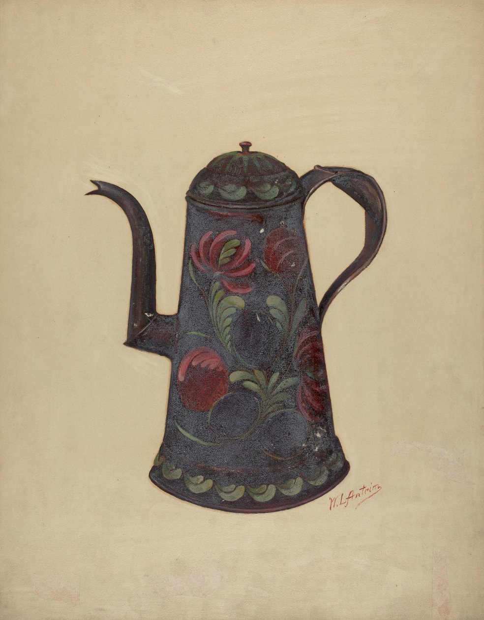Kávová konvice Toleware, c. 1936. od William L Antrim