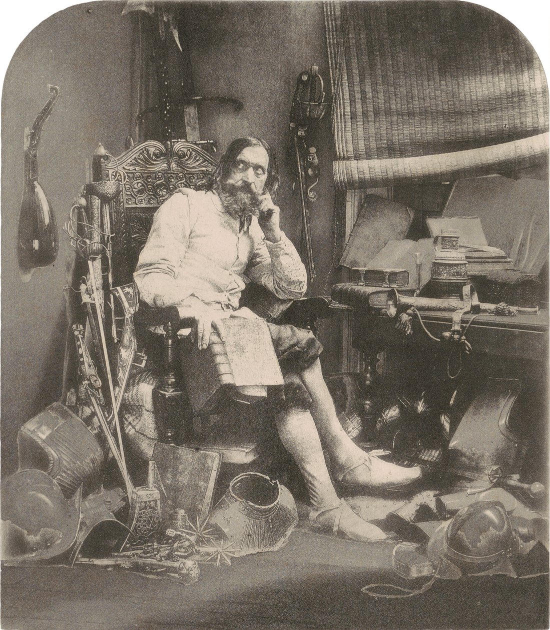 Don Quijote ve své pracovně od William Lake Price, Photo Galvano Graphic Company