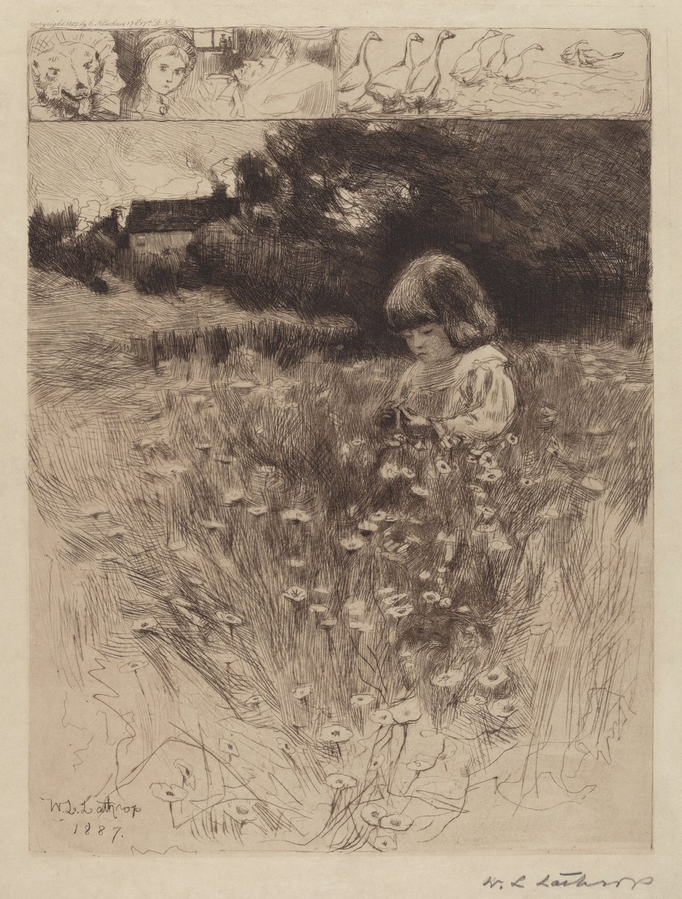 Červená Karkulka od William Langson Lathrop