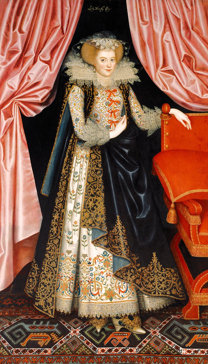 Pravděpodobně Elizabeth Cary, rozená Tanfield, kolem 1615 (olej na plátně) od William Larkin