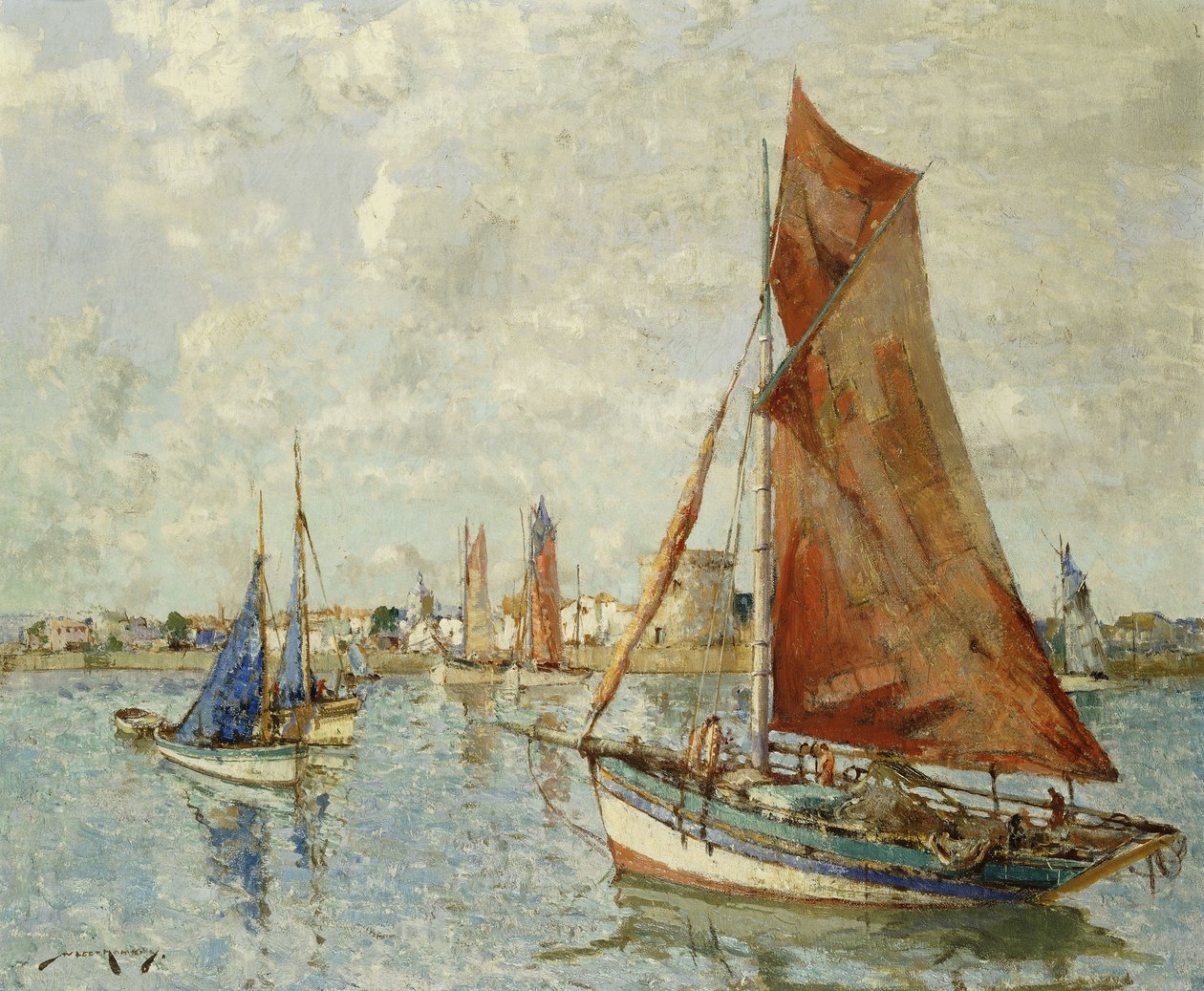 Rybářská loď, La Rochelle od William Lee Hankey