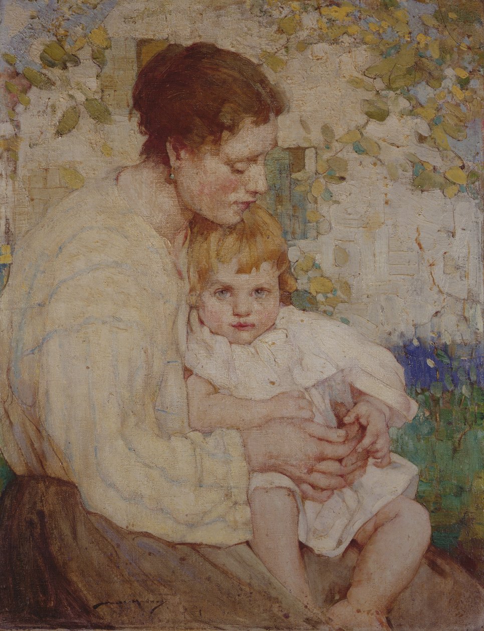 Matka a dítě (olej na plátně) od William Lee Hankey
