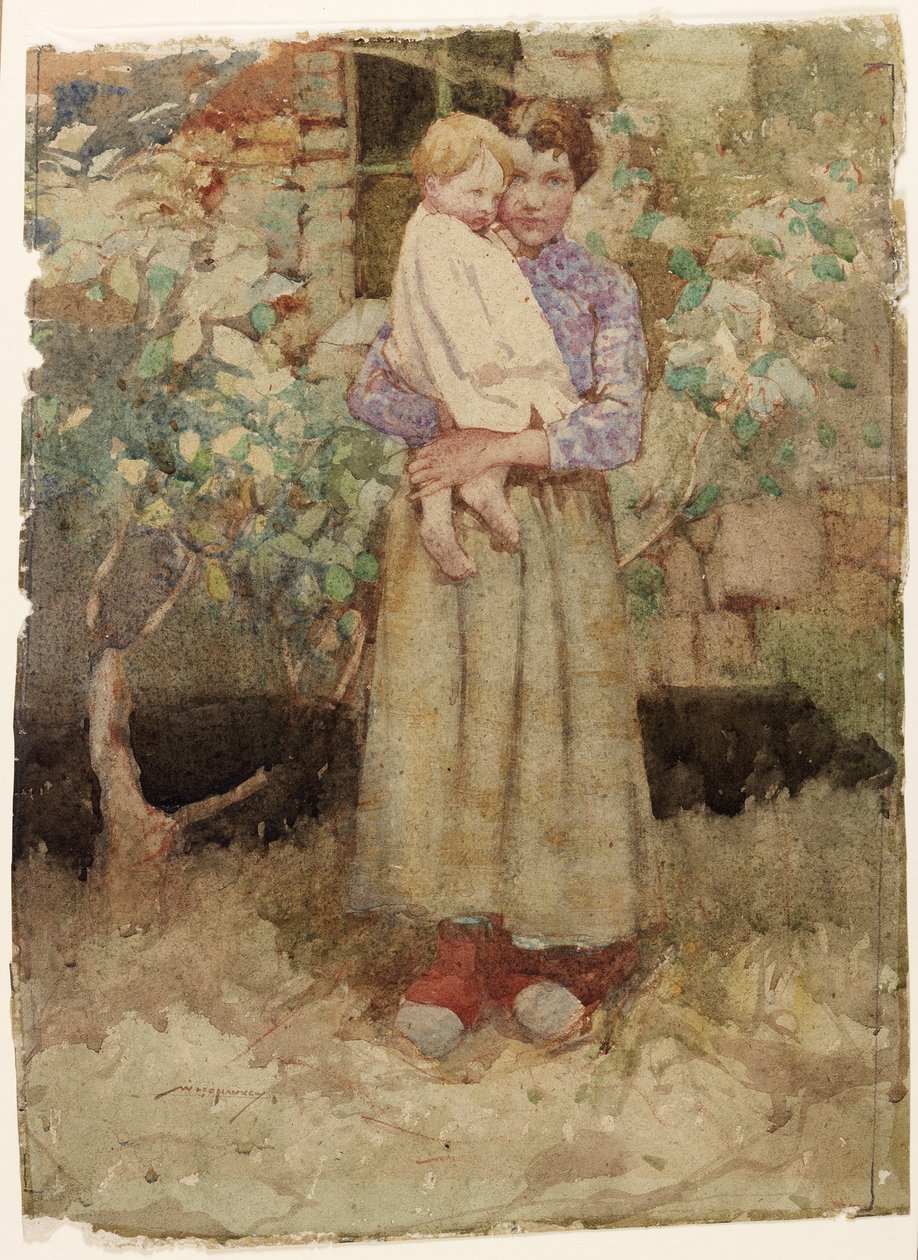 Matčin mazlíček (tužka a akvarel na papíře) od William Lee Hankey