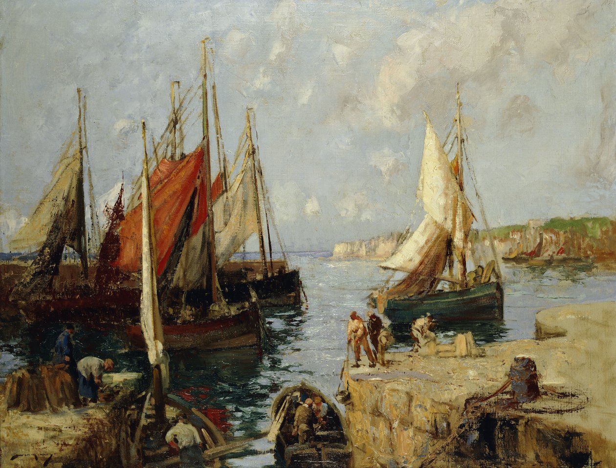 Lodě pro mušle, Honfleur od William Lee Hankey