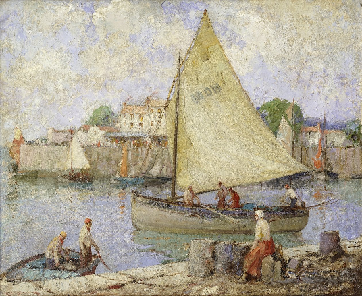 Vydejte se na rybářské hřiště, Honfleur od William Lee Hankey