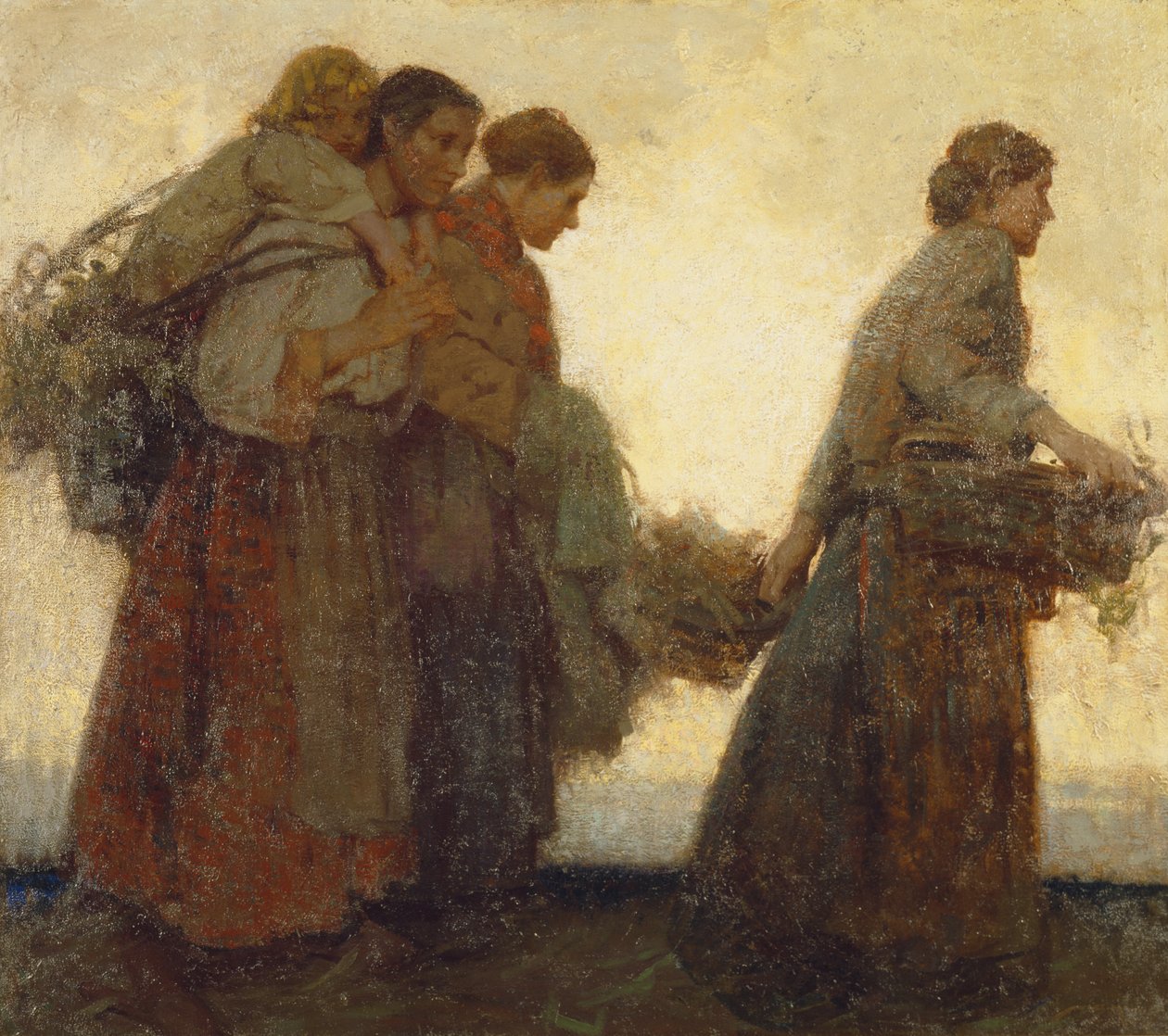 On the Dykes, cca 1910 (olej na plátně) od William Lee Hankey