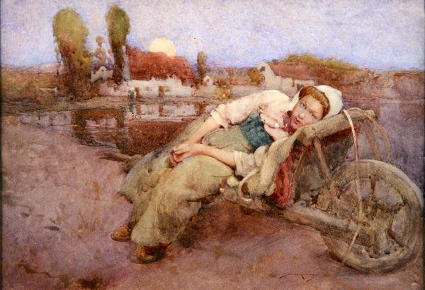 Odpočinek (akvarel na papíře) od William Lee Hankey