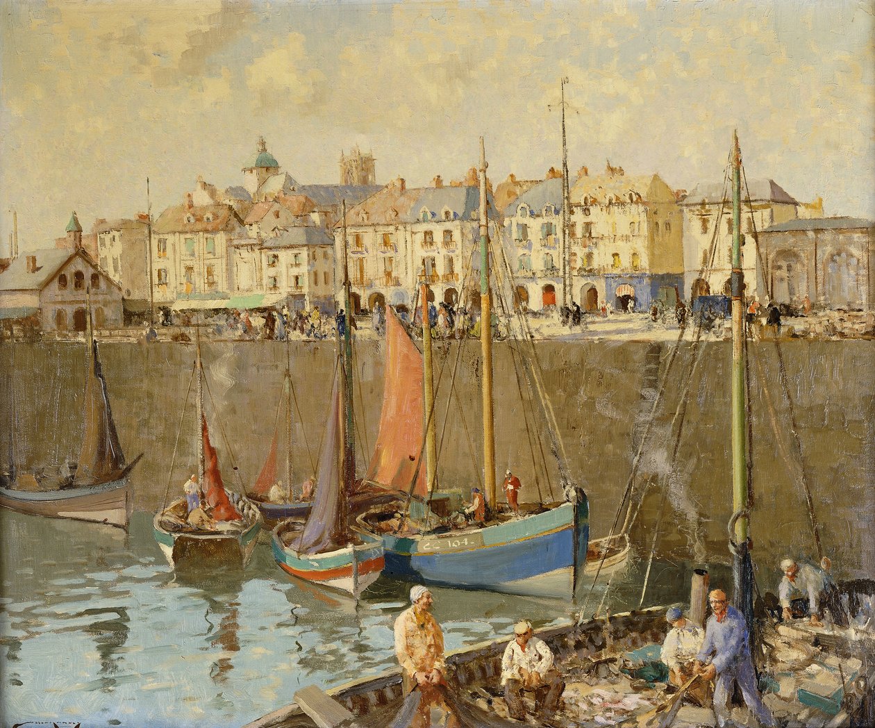 Quai, Dieppe od William Lee Hankey