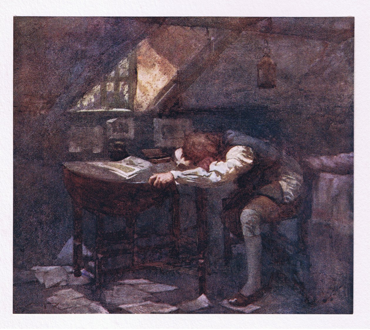 Jsi zdrojem vší mé blaženosti a všeho mého běda, zpočátku jsi mě shledal chudým a tak mě udržuj (barva litho) od William Lee Hankey