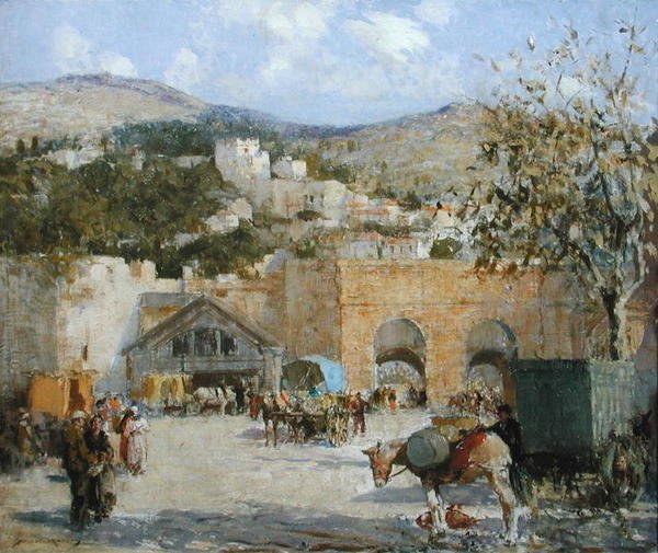 Vodníky v Gibraltaru (olej na plátně) od William Lee Hankey