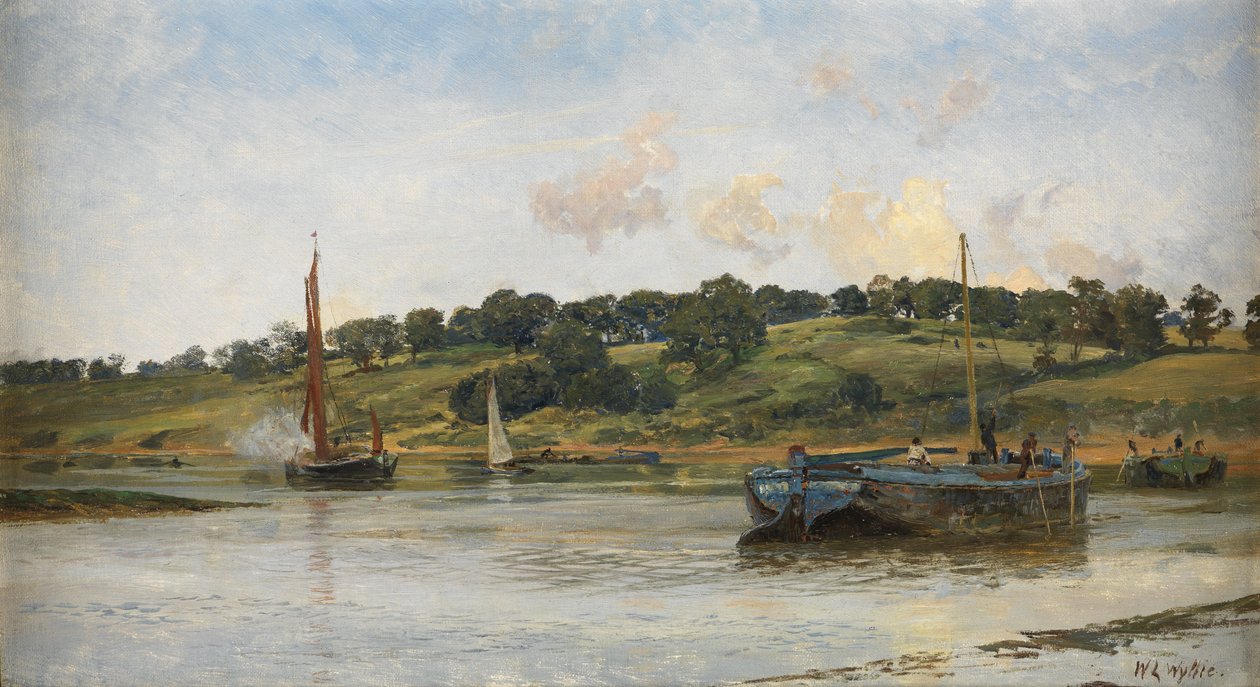 Čluny na Medway, 1977 od William Lionel Wyllie
