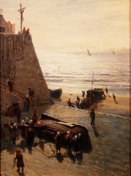 Sušení sítí od William Lionel Wyllie