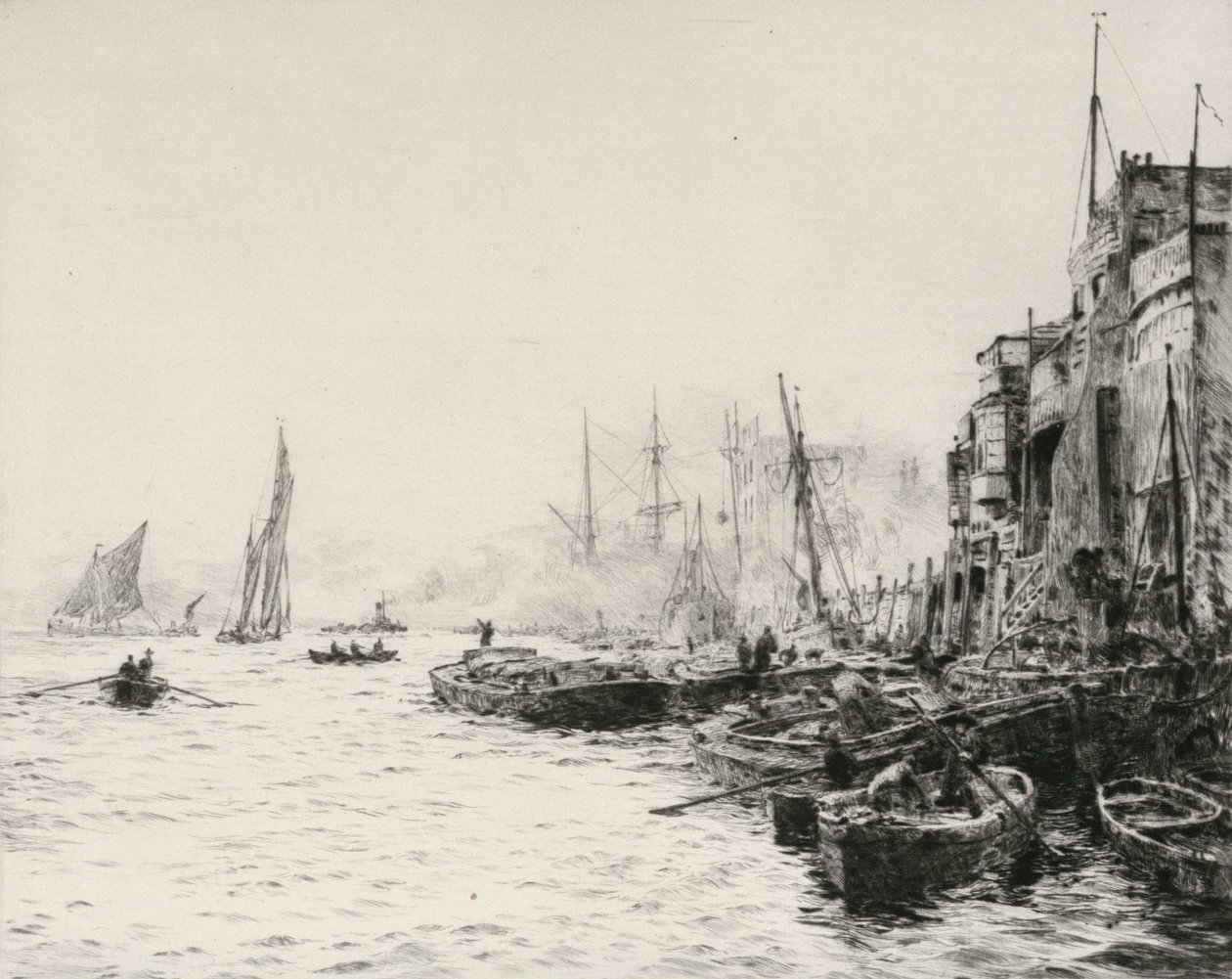 Old Limehouse od William Lionel Wyllie