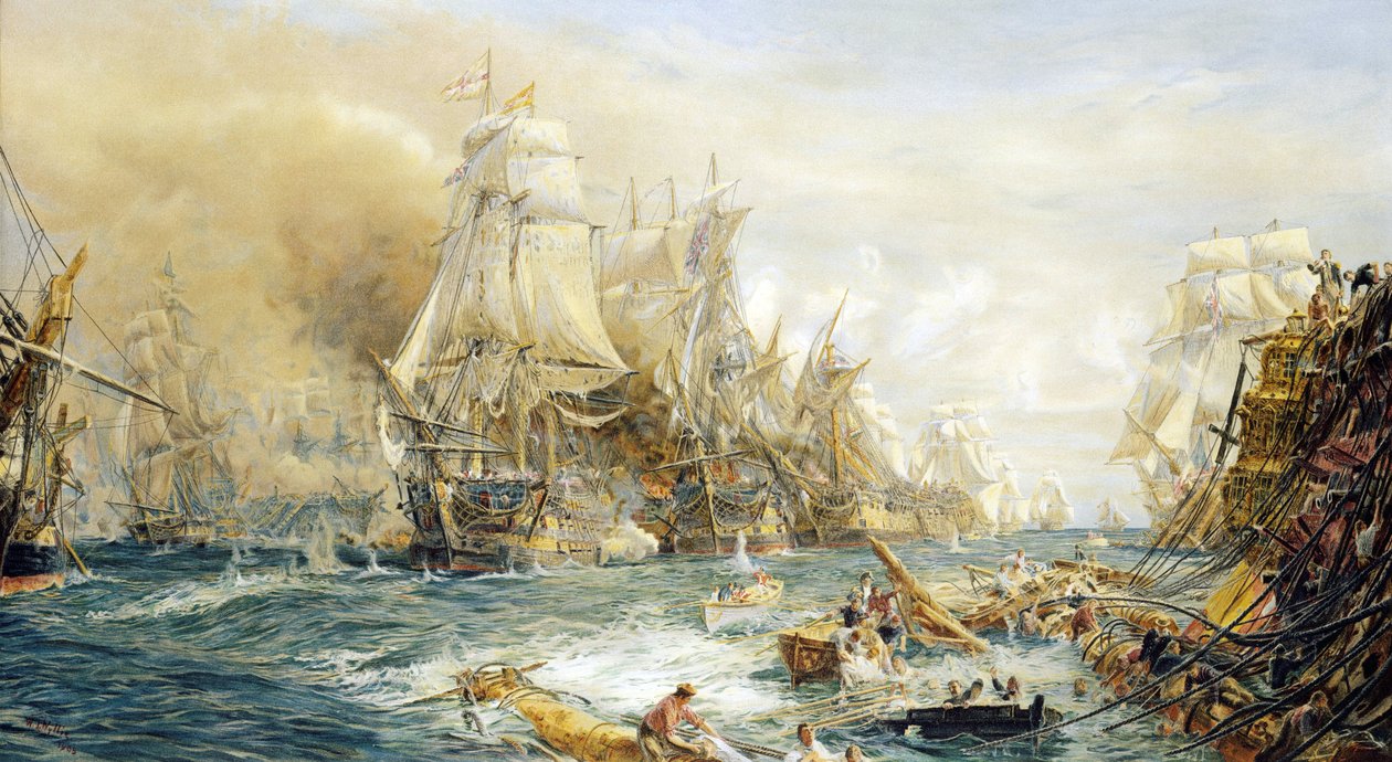 Bitva u Trafalgaru, 21. října ve 14:30 hod. od William Lionel Wyllie
