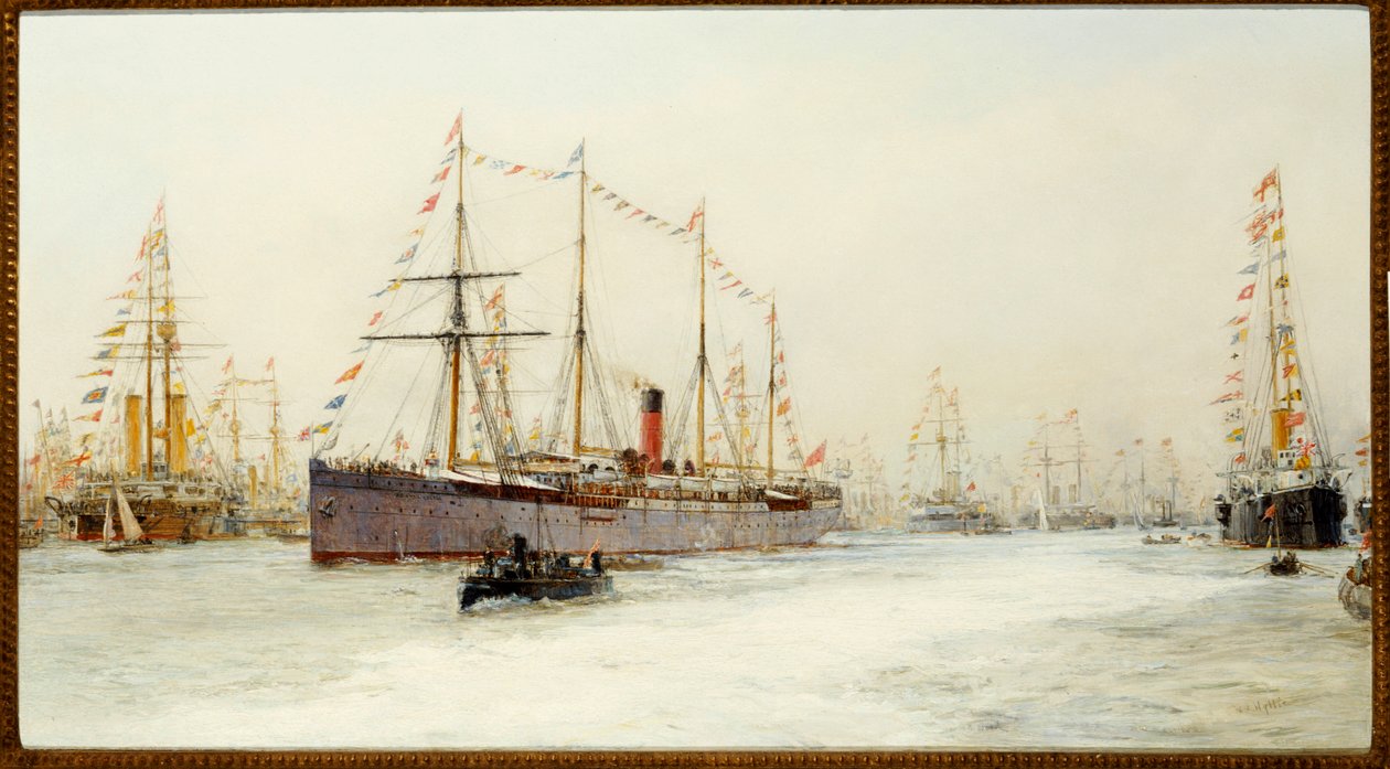 Recenze diamantového jubilea z roku 1897 od William Lionel Wyllie