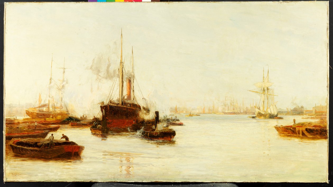 The Pool of London od William Lionel Wyllie