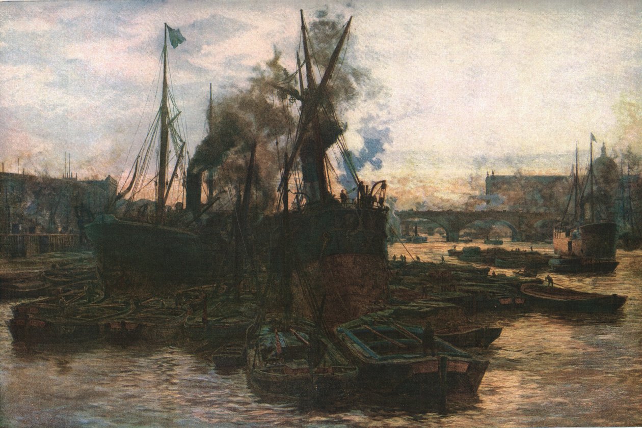 The Pool of London, konec 19.-začátek 20. století, c1930. od William Lionel Wyllie