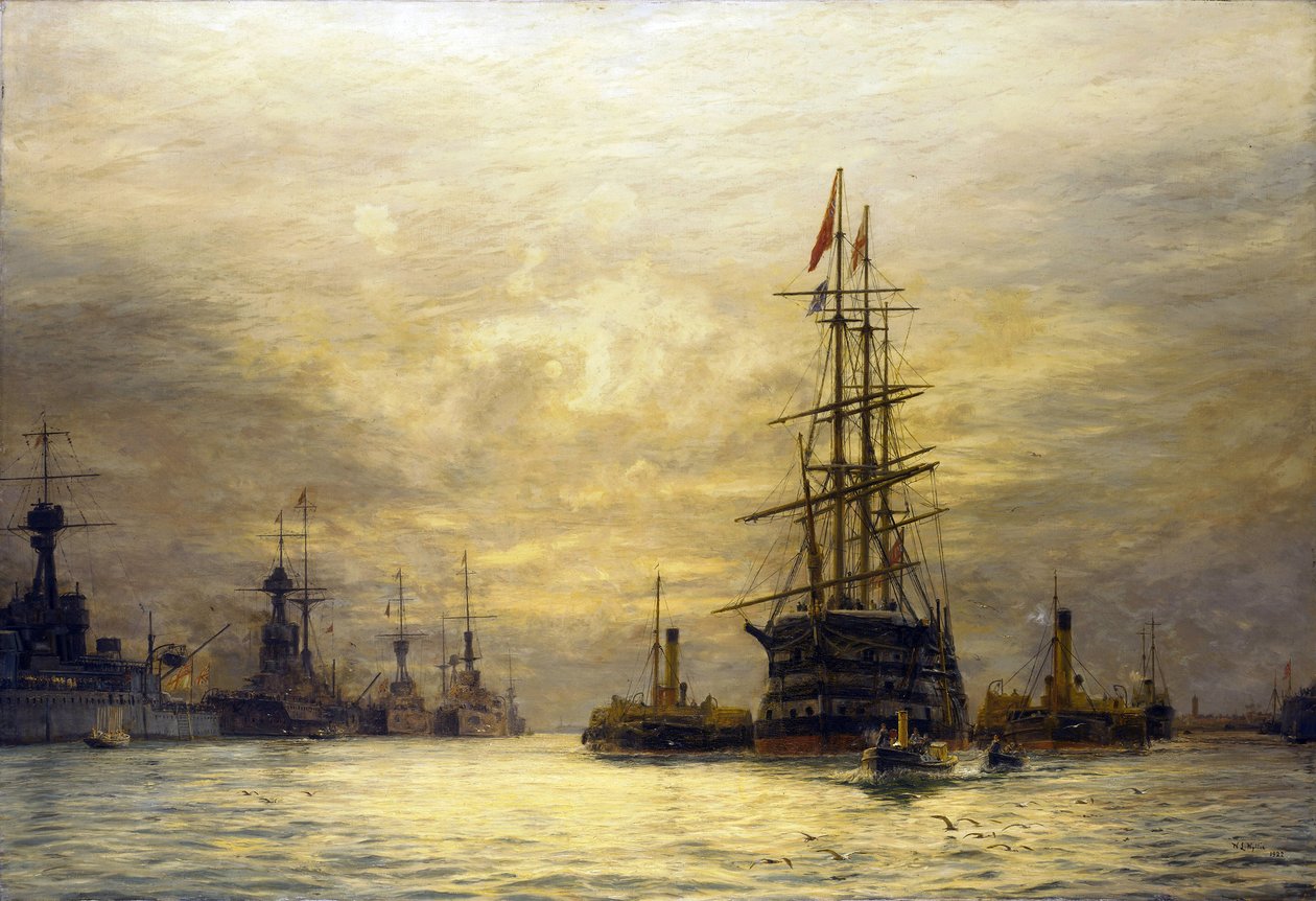 Poslední plavba lodi Victoria od William Lionel Wyllie