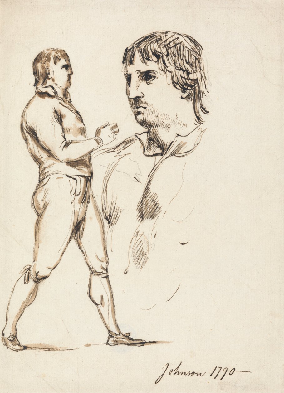 Portrét pugilisty Johnsona od William Lock Ii