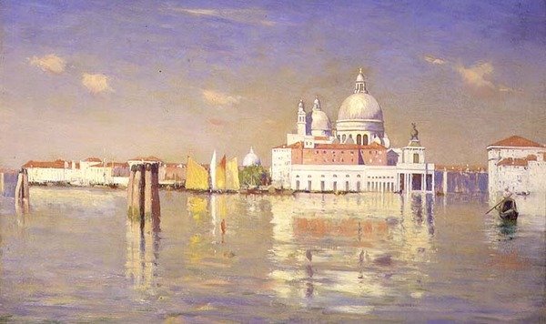 Vstup do Canal Grande od William Logsdail