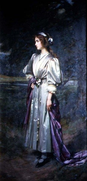 Portrét Mary Logsdail, umělcovy dcery od William Logsdail