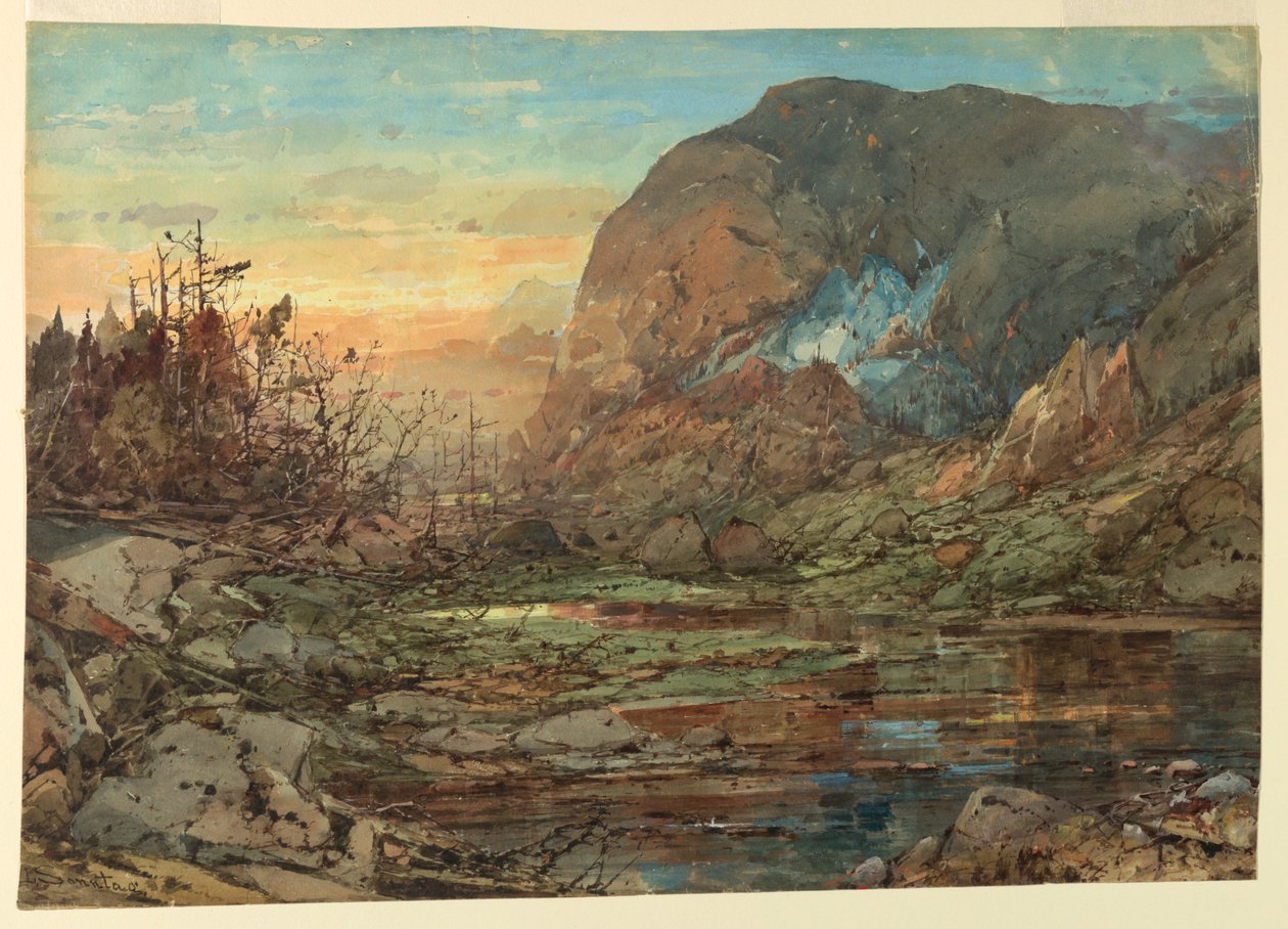 Carter Dome z Carter Lake, New Hampshire od William Louis Sonntag