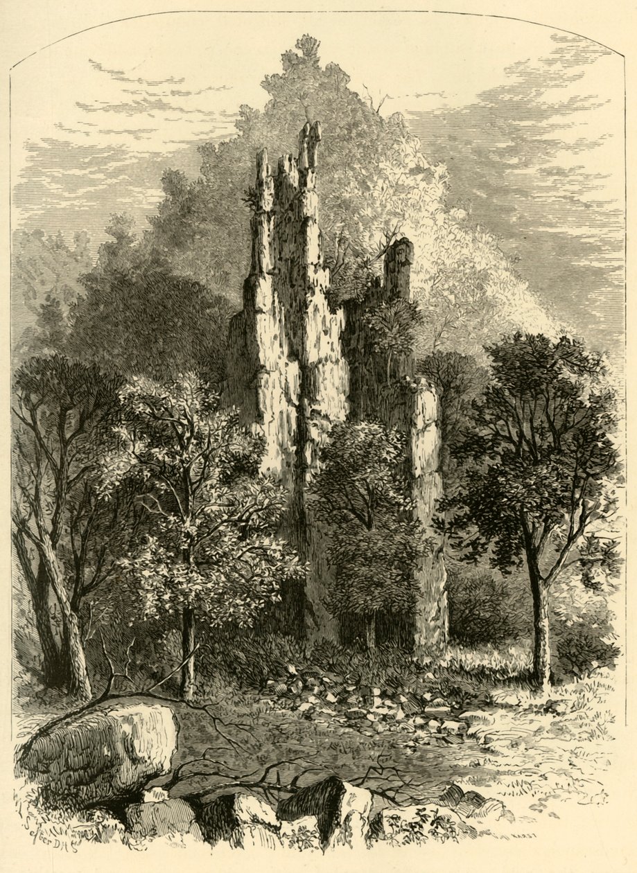 "Komínové skály", 1872. od William Ludwell Sheppard