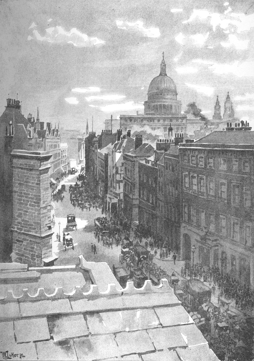Aldersgate Street, 1891 od William Luker