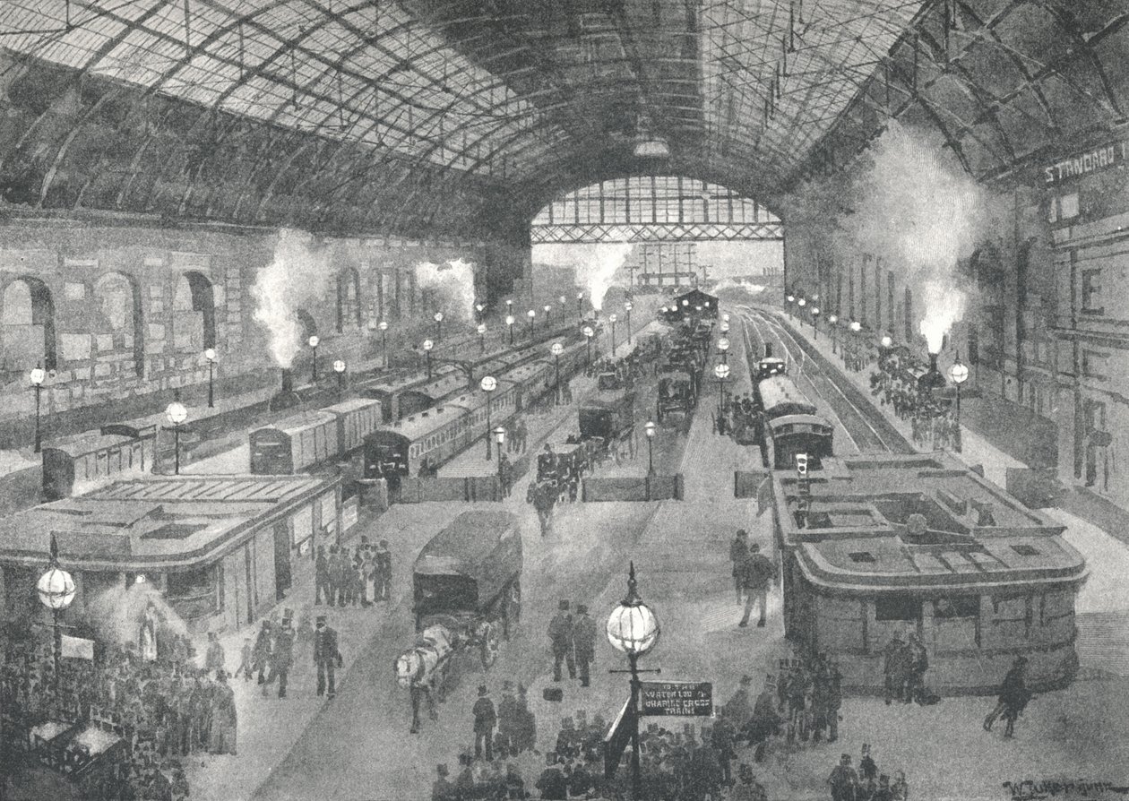 Stanice Cannon Street - Noc, 1891 od William Luker