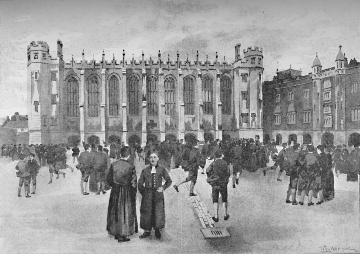 Christs Hospital, Newgate Street - Chlapci na hřišti, 1891 od William Luker